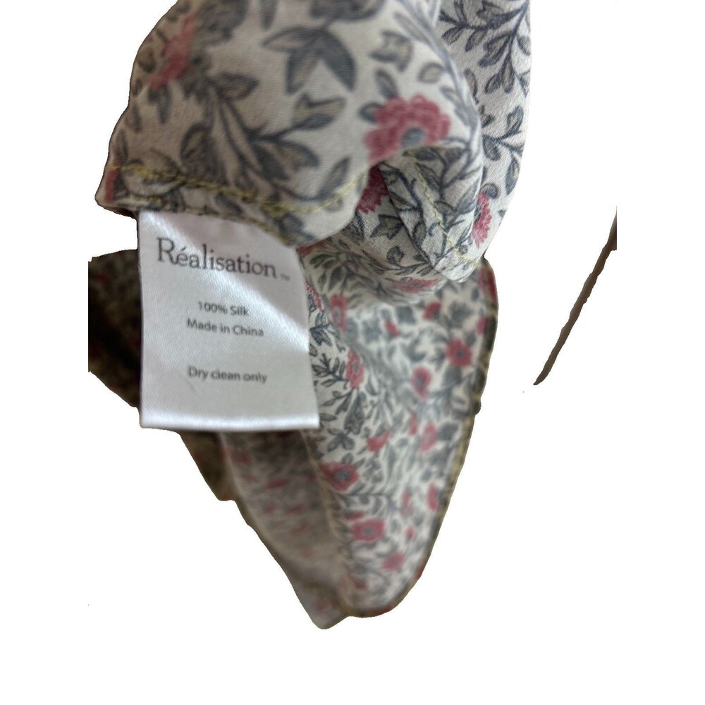 Realisation Par Alba Silk Midi Floral Slip Dress In Dahlia Medium Sold Out - Picture 9 of 10